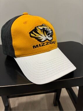 NCAA Mizzou Two-Tone Tiger Logo Cap - Gold, White & Black